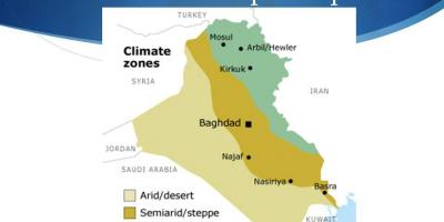 Žemėlapis Irako klimato
