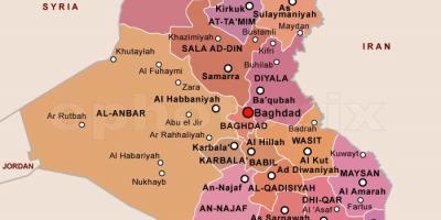 Žemėlapis Irako narių