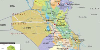 Irako miestų žemėlapis