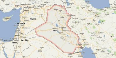 Žemėlapis Irakas